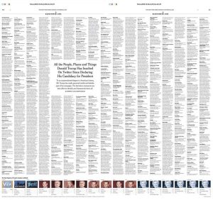 The New York Times publicó todos los insultos de Donald Trump durante la campaña