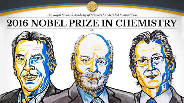 Premio Nobel de Química 2016 fue para los inventores de las «máquinas moleculares»