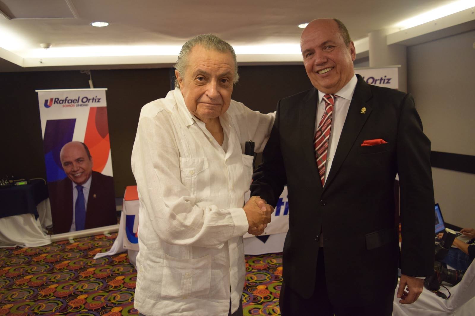 Expresidente Abel Pacheco da apoyo a Rafael Ortiz en precandidatura por el PUSC