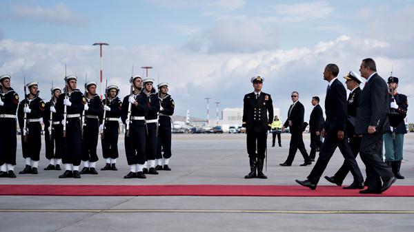 En su última gira internacional como presidente de Estados Unidos, Barack Obama llegó a Grecia