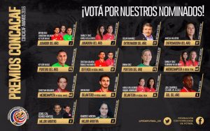15 ticos nominados a los premios Concacaf