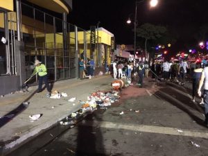 Asistentes a Tope y Carnaval dejaron más de 9 toneladas de basura en las calles