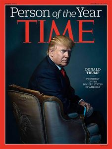 Time eligió a Donald Trump como «Persona del año» con una dura ironía en su portada