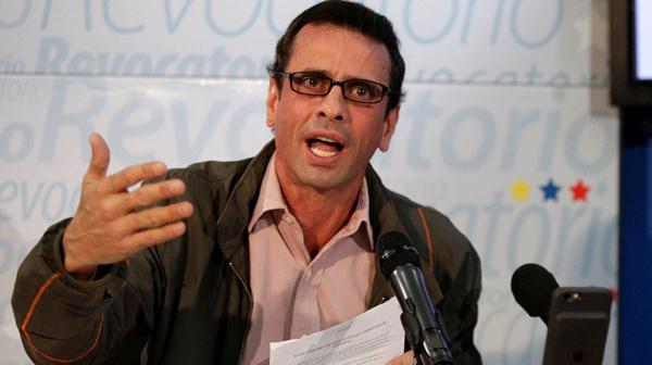 Capriles llamó a hacer presión para que se convoque a elecciones generales en Venezuela