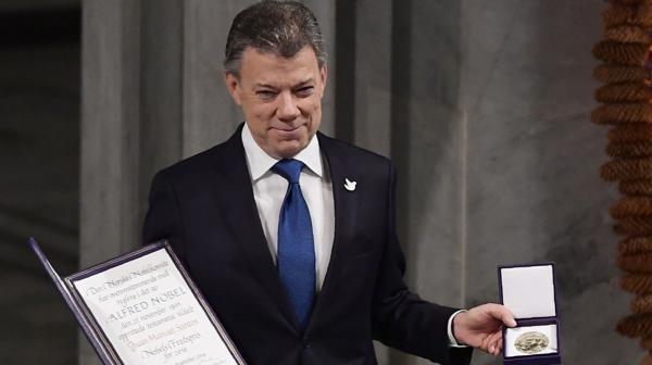 Juan Manuel Santos recibió el Premio Nobel de la Paz en Oslo
