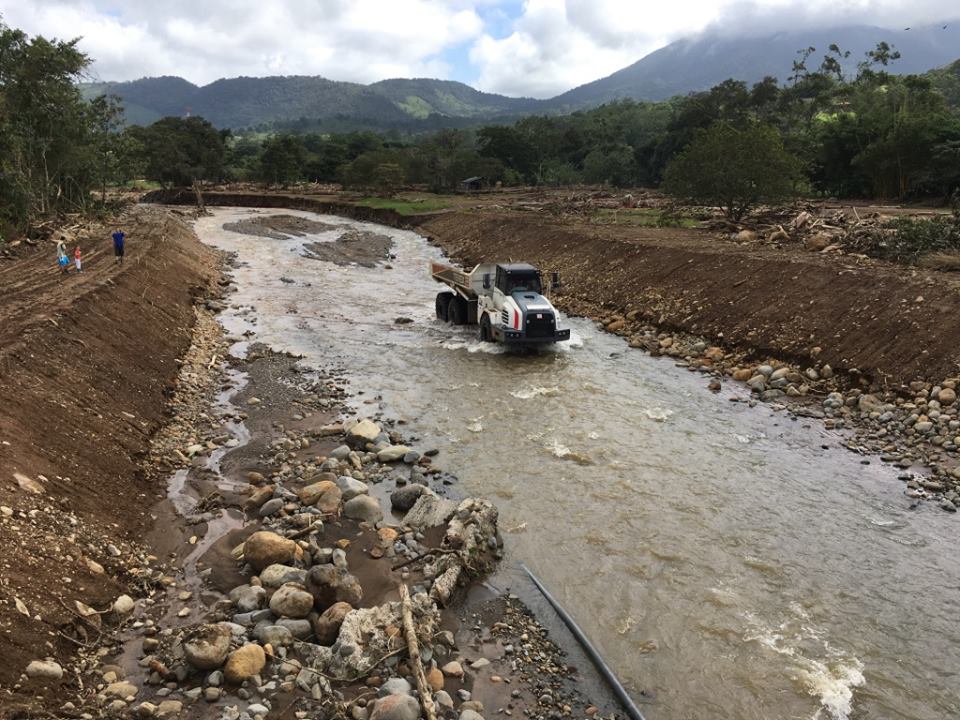 Comisión Nacional de Emergencias intensifica trabajos en ríos de Upala para evitar inundaciones