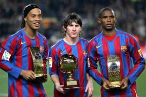 Ronaldinho: “Prefiero mi tridente con Messi y Eto’o antes que la MSN”