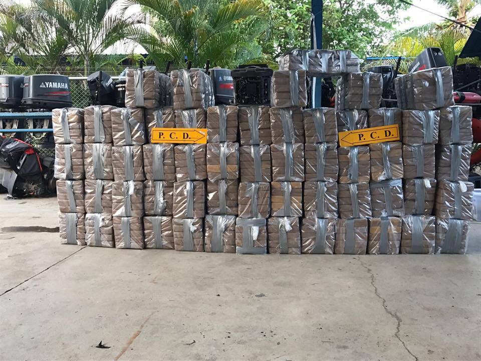 Seguridad suma 5 toneladas de cocaína decomisadas al narcotráfico durante el 2017