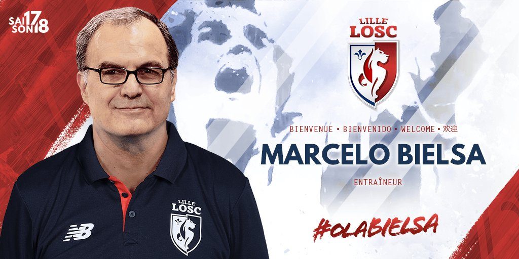 Lille presentó formalmente a Marcelo Bielsa como su nuevo técnico