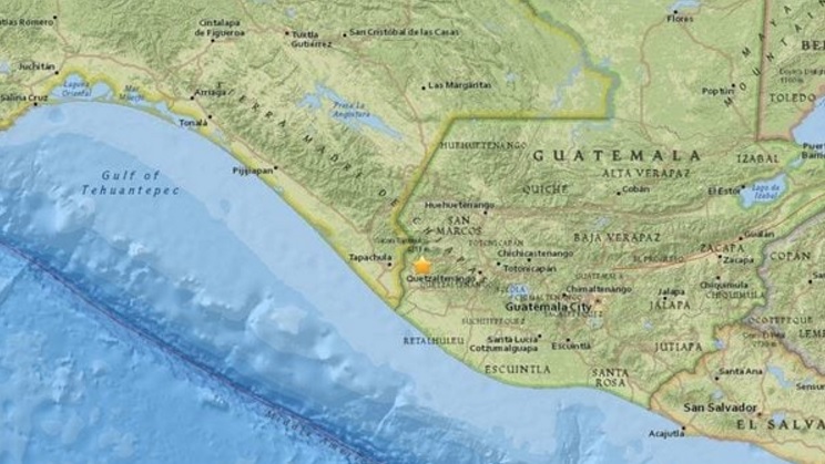 Un terremoto de magnitud 6,9 sacudió la frontera entre Guatemala y México
