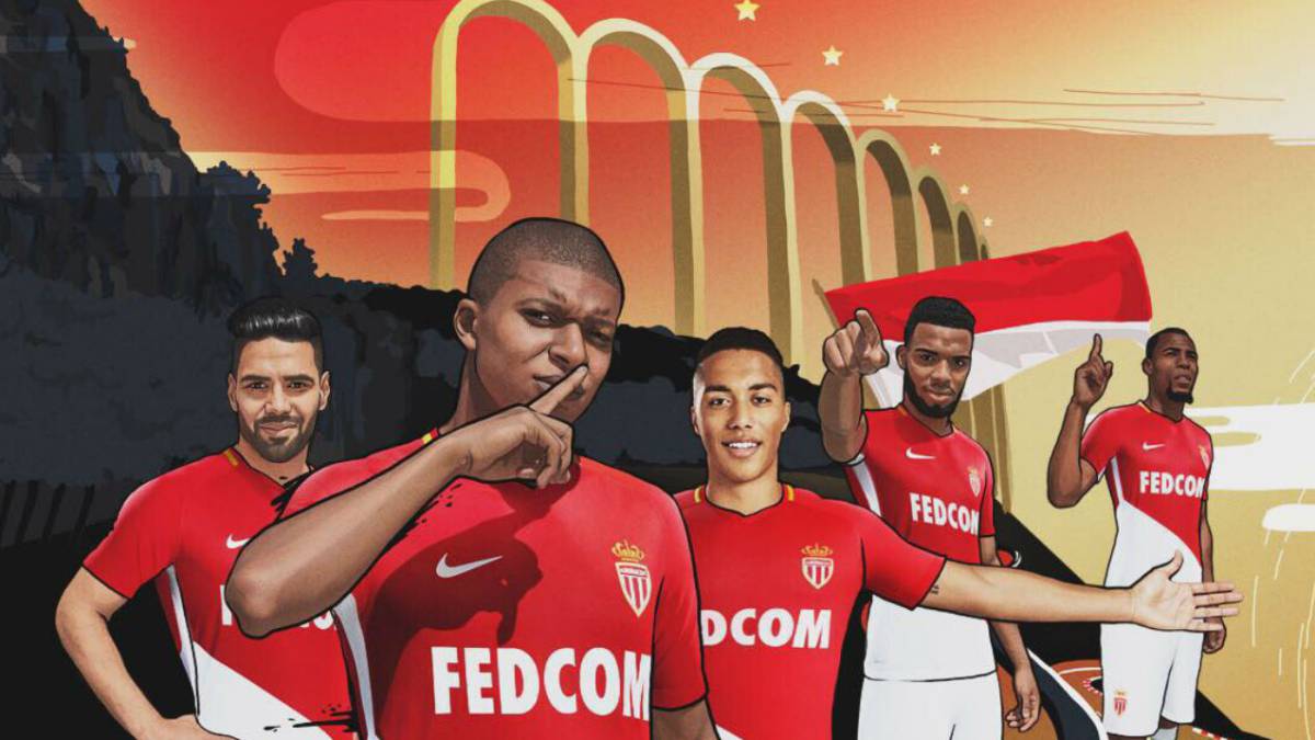El Mónaco incluye a Mbappé en el anuncio de su nueva camiseta