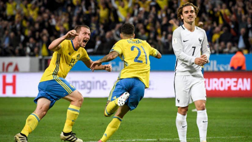 Suecia venció 2-1 a Francia por las Eliminatorias Rusia 2018