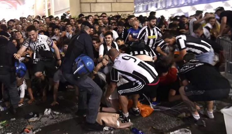 Incidentes por la Champions League: 200 heridos y pánico por una falsa alarma en las calles de Turín
