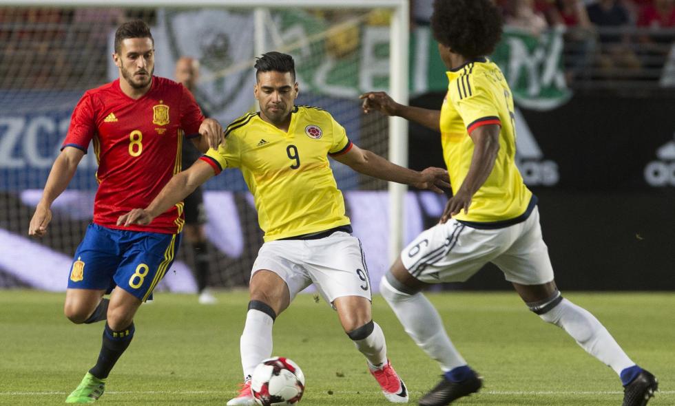 España y Colombia empatan 2-2 en el amistoso en Murcia