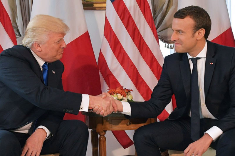 Donald Trump aceptó la invitación de Emmanuel Macron y viajará a Francia para el desfile del 14 de julio