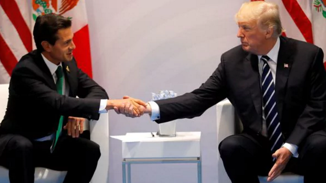 Trump, tras reunirse con Enrique Peña Nieto en el G-20: «México debe pagar por el muro»