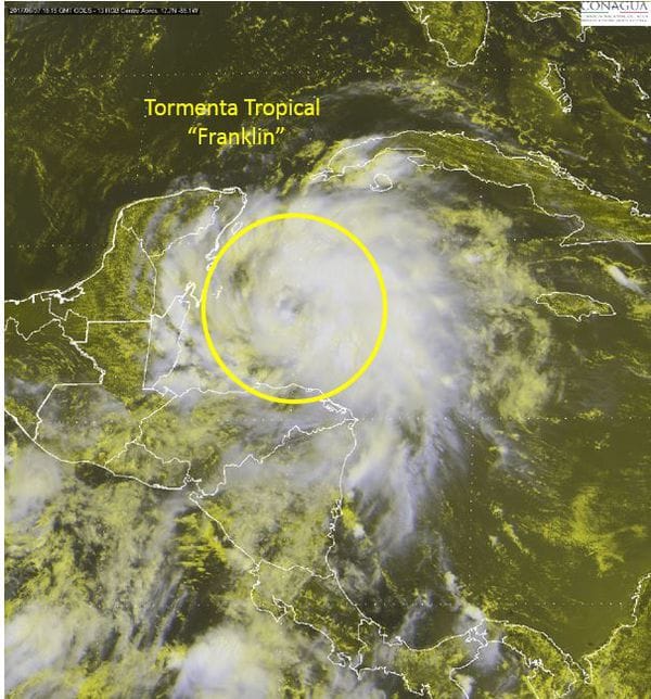 Alerta en el Caribe por la tormenta Franklin: advierten que podría alcanzar la intensidad de huracán