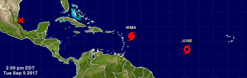 Anuncian Tormenta Tropical José al este de Irma