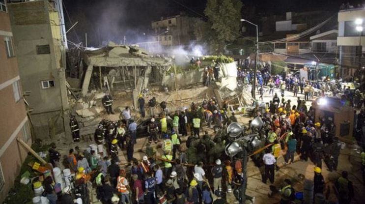 Ya son 225 los muertos por el terremoto en México