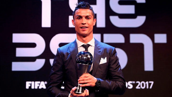 Cristiano Ronaldo es elegido el mejor jugador de la temporada por la FIFA