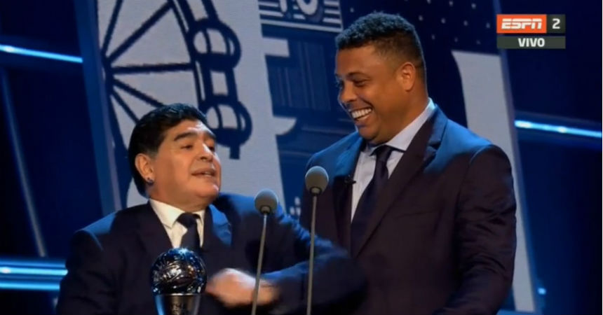 Maradona que estuvo a segundos de arruinar la premiación de «The Best»