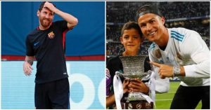 La foto de Cristiano Ronaldo, su hijo y Lionel Messi que recorre el mundo