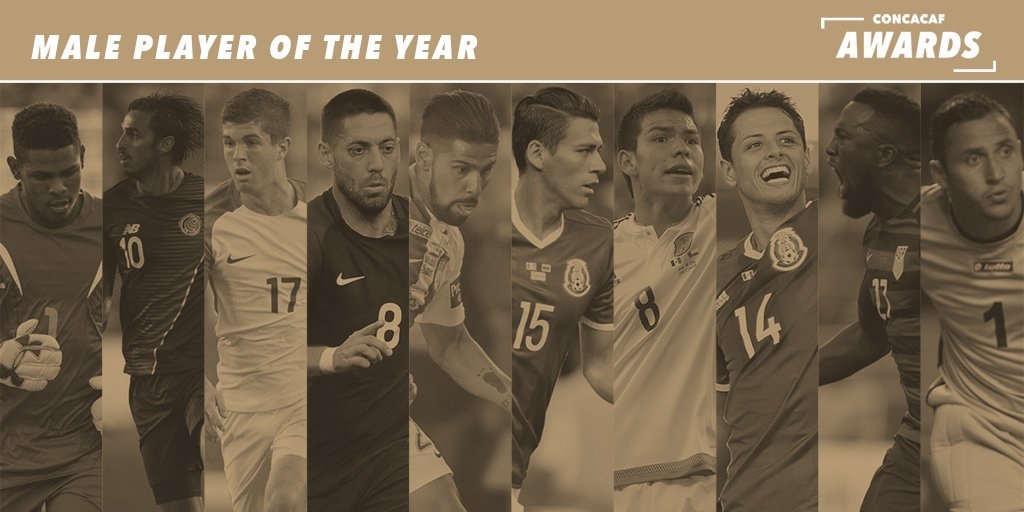 Once ticos son nominados en los premios CONCACAF 2017
