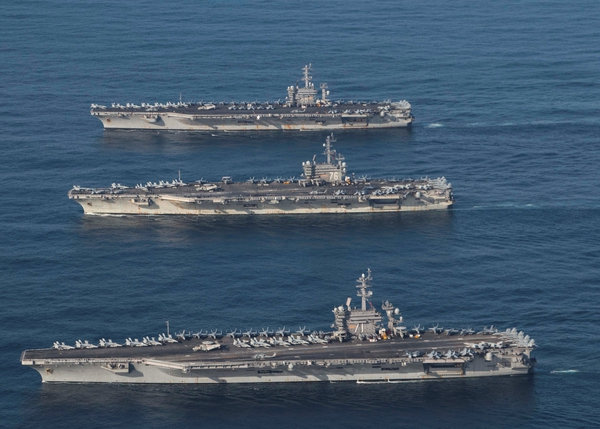EEUU inició ejercicios militares en el Mar de Japón junto a Corea del Sur