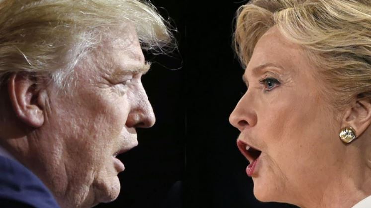 Fuerte cruce entre Donald Trump y Hillary Clinton
