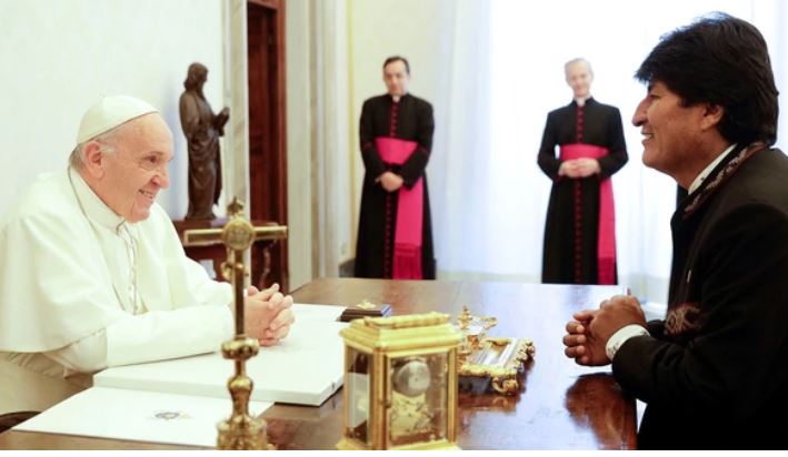 El papa Francisco recibió por quinta vez a Evo Morales en el Vaticano