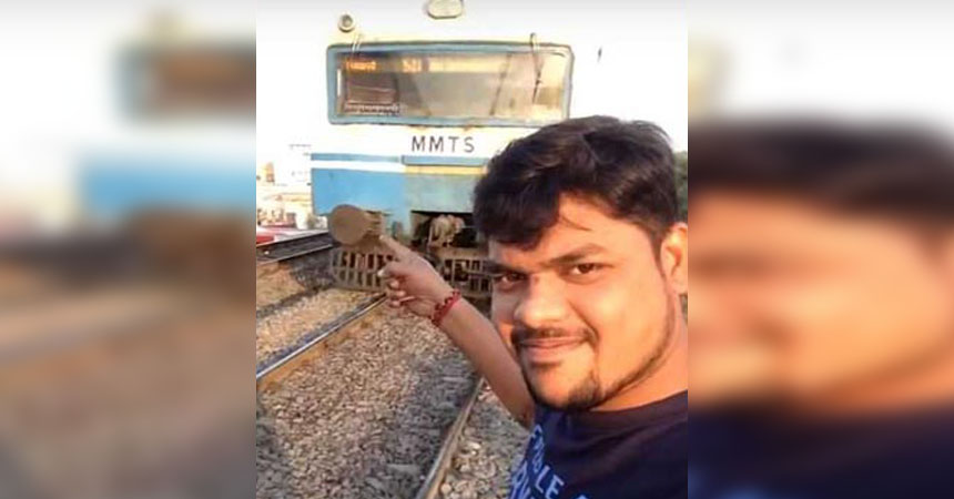 Se grabó una selfie junto a un tren pero el video terminó de la peor forma posible