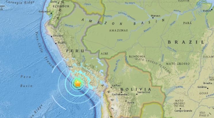 Autoridades peruanas contabilizan dos muertos y 65 heridos tras terremoto de 7,1 grados