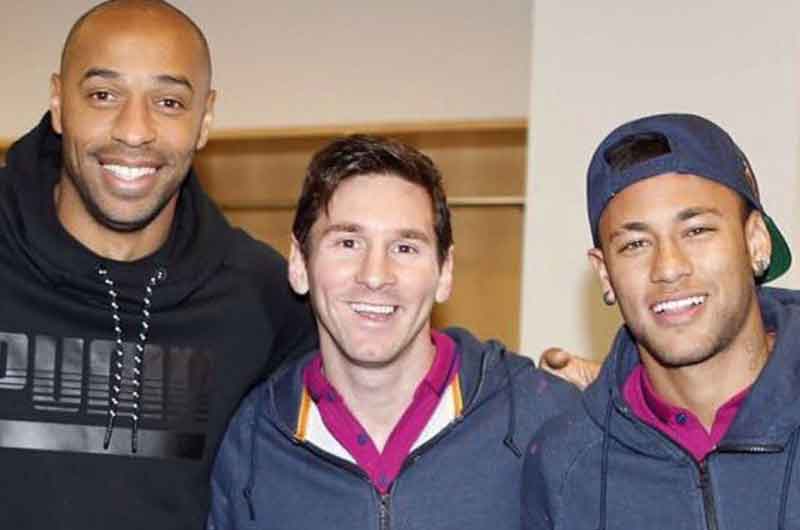 Thierry Henry le dio este polémico consejo a Neymar para no estar a la sombra de Messi