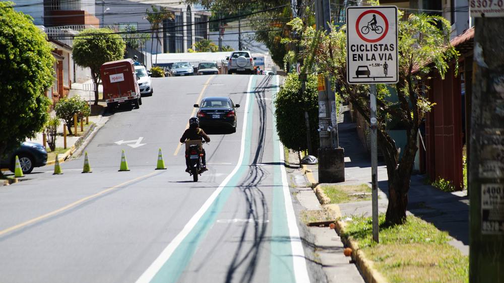 Sala IV rechaza amparo que pretendía remover ciclovías en San José
