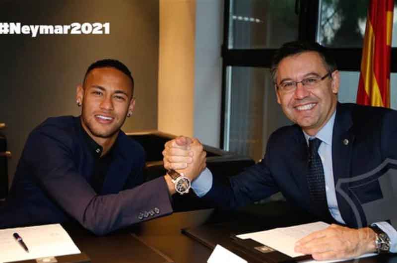 El presidente del Barcelona habló del posible retorno de Neymar al club catalán