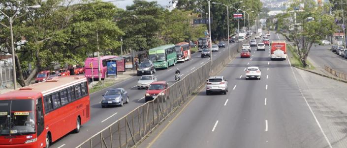 Tránsito aumentará controles en General Cañas por ampliación de carril exclusivo para buses