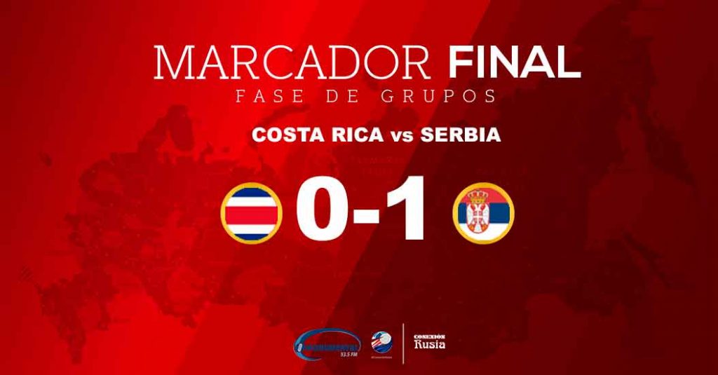 Con un tiro libre espectacular, Serbia venció a Costa Rica por el Grupo E
