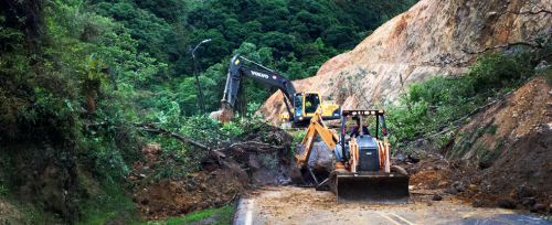 MOPT mantiene monitoreada ruta 32 e Interamericana Sur por fuertes lluvias
