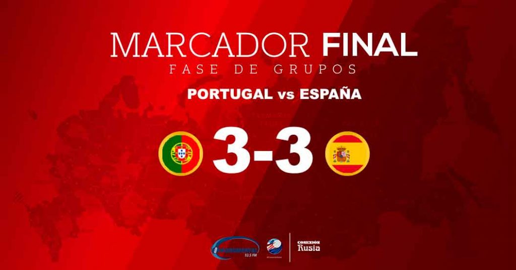 Rusia 2018: Espectacular empate entre Portugal y España
