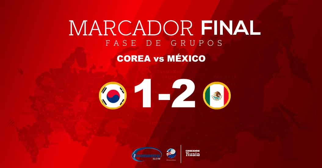 México derrotó a Corea del Sur y quedó a un paso de los octavos de final