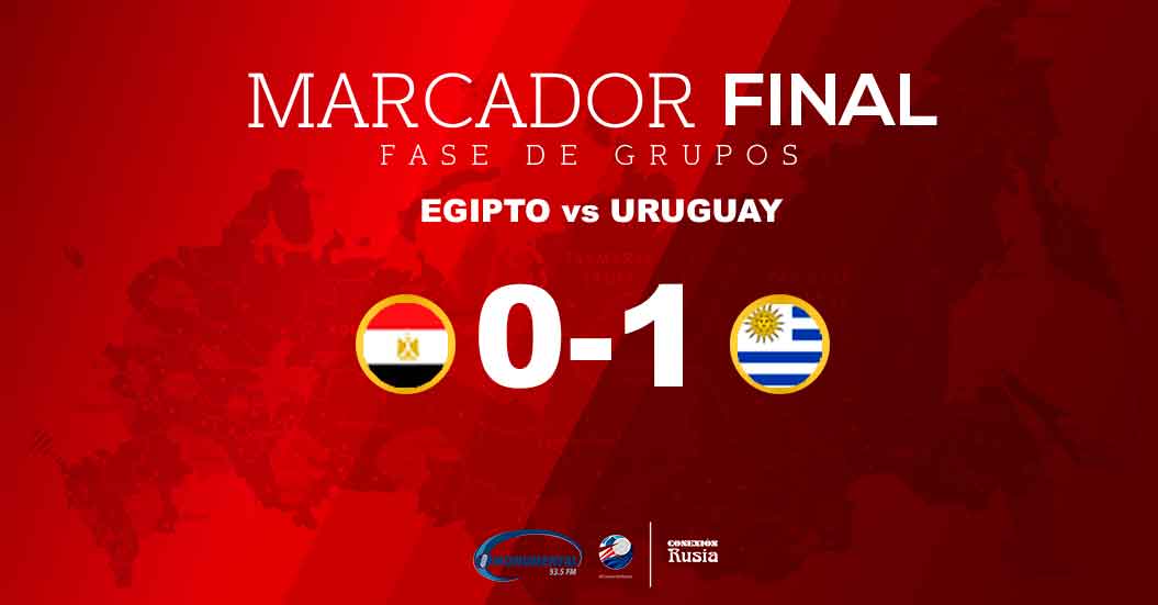 Uruguay derrotó a Egipto en el último minuto