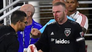 Wayne Rooney sufrió la fractura de su nariz en un partido de la MLS