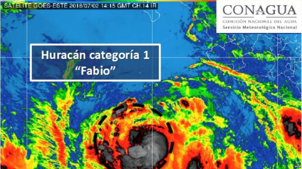 Tormenta tropical Fabio se convierte en huracán en el Pacífico