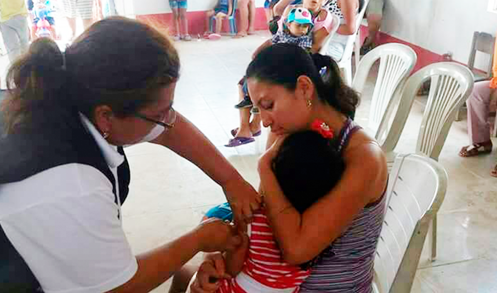 Caja pide a padres llevar a sus hijos a vacunar en último día de campaña contra la influenza