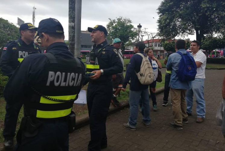 Policía desplegó megaoperativo en San José ante posible manifestación contra nicaragüenses