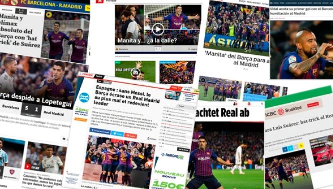«Humillación», «Aniquilación» y «despido» a Lopetegui: así ve el mundo el 5-1 del Barcelona al Real Madrid