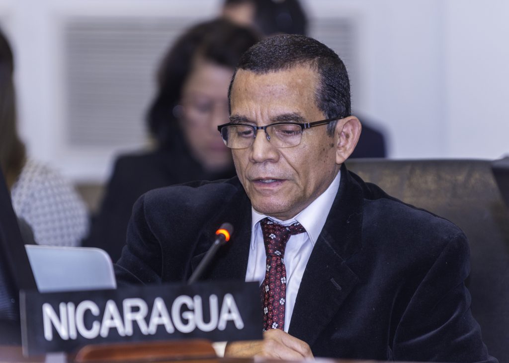Con discurso en la OEA Nicaragua acusa a Costa Rica de matar opositores del plan fiscal