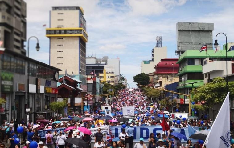Huelga contra el plan fiscal cumple un mes de movimientos regionalizados y concentraciones en San José