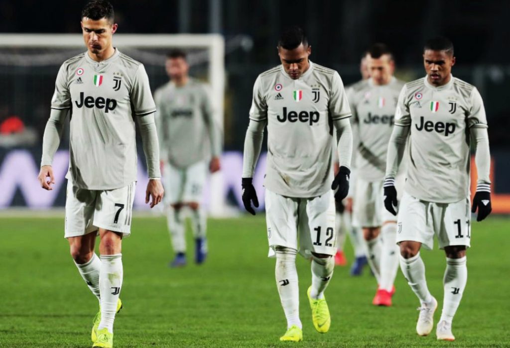 Juventus eliminado y goleado de la Coppa Italia