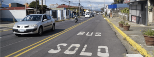Conductores que invadan carril exclusivo para buses en San Pedro se exponen a multa de ¢53 mil